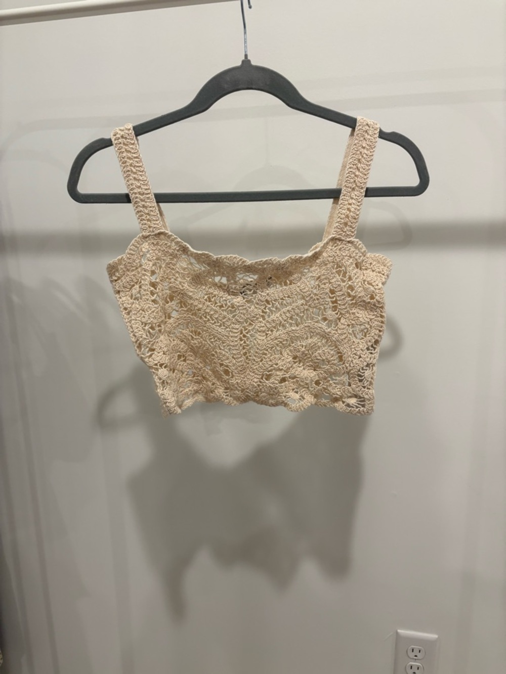 Zara Crochet Crop Tank Top
